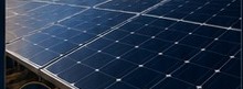 Close-up of solar modules